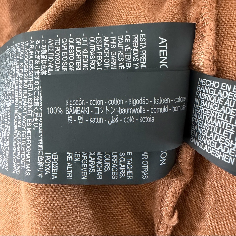 Zara Brown Cropped Utility Jacket – NWOT – Size S - Picture 8 of 8